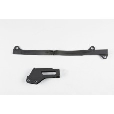 UFO комплект ковзун + направляюча ланцюга Suzuki RMZ 250 '10-18, колір чорний