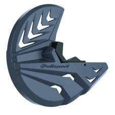 POLISPORT АКЦІЯ ЗАХИСТ ГАЛЬМІВНОГО ДИСКА ПЕРЕДНІЙ (З ЗАХИСТОМ НИЖНЬОЇ ЧАСТИНИ АМОРТИЗАТОРА У КОМПЛЕКТІ НА ОБИДВІ СТОРОНИ) GAS GAS EC 250/300/350 '09-'20; XC 250/300/350 '17-'20; RIEJU MR 250/300 '21-'26 КОЛІР СІРИЙ