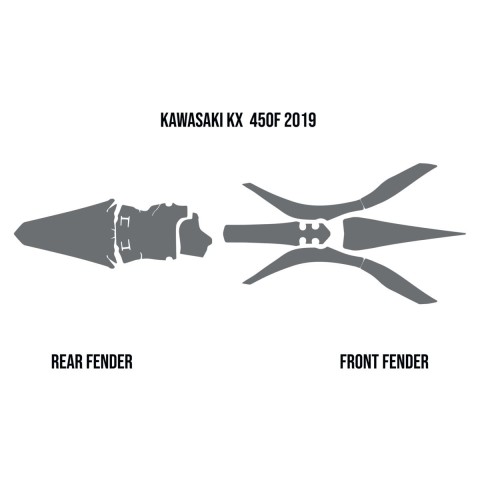 Протибрудна наклейка TWIN AIR для Kawasaki KXF 450 '19-22'' (MUD DEFLECTOR FOAM)