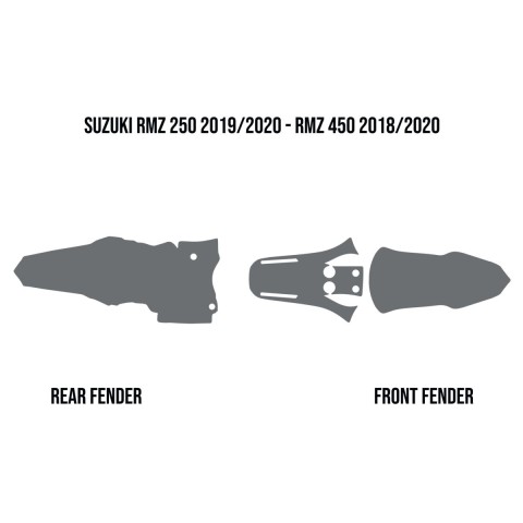 Захисна наклейка від бруду TWIN AIR для SUZUKI RMZ 250 '19-21', RMZ 450 '18-21' (MUD DEFLECTOR FOAM)