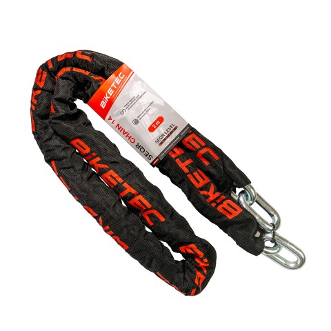 Ланцюг BIKETEC SEQR 2M, кільце 14MM, чорна обгортка