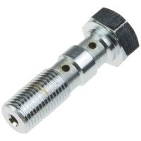 TRW ZF ГІДРАВЛІЧНИЙ БОЛТ ДЛЯ ГАЛЬМІВНИХ ШЛАНГІВ M10X1,00 ПОДВІЙНИЙ СТАЛЕВИЙ КОЛІР (ХРОМ) (АКЦІЯ)