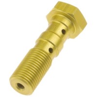 TRW ZF гідравлічний болт для гальмівних шлангів M10X1,00 подвійний золотий (акція)