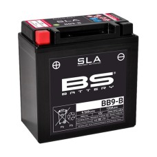 BS АКУМУЛЯТОР BB9-B (FA) 12V (YB9-B) 9AH 135X75X139 БЕЗОБСЛУГОВУВАНИЙ - ЗАЛИТИЙ (120A) (6)