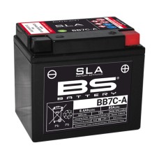 BS АКУМУЛЯТОР BB7C-A (FA) (YB7C-A) 12V 8AH 129X89X114 ОБСЛУГОВУВАНИЙ - ЗАЛИТИЙ (80A) (5)