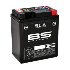 Акумулятор BS BTZ8V (FA) (YTZ8V) 12V 7AH 113X70X130 необслуговуваний - залитий (120A) (8)
