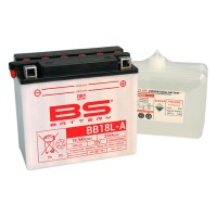 BS АКУМУЛЯТОР BB18L-A (YB18L-A) 12V 18AH 180X90X162 ОБСЛУГОВУВАНИЙ - ЕЛЕКТРОЛІТ ОКРЕМО (235A) (2) UE2019/1148