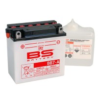 BS АКУМУЛЯТОР BB7-A (12N7-4A) (YB7-A) 12V 8AH 135X75X133 ОБСЛУГОВУВАНИЙ - ЕЛЕКТРОЛІТ ОКРЕМО (105A) (6) UE2019/1148