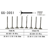 VESRAH ВПУСКНИЙ КЛАПАН SUZUKI DL 1000 V-STROM '02-19, DL 1050 V-STROM '20, SV 1000 / S '03-07 (OEM: 12912-02F00) (1ШТ.) (MADE IN JAPAN)