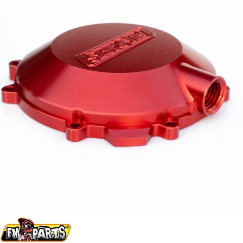 FM-PARTS Посилена кришка зчеплення (декель) CNC 6082 алюміній (збільшений об'єм оливи) KTM/HUSQVARNA/GAS GAS 250/300 '17-'23 ЧЕРВОНИЙ КОЛІР