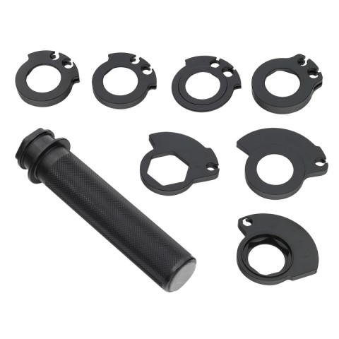 Алюмінієва ручка газу PSYCHIC з 7 адаптерами HONDA CR 125/250 '89-07, CRF 250R '04-20, RX '19-20, KTM SX/EXC 2T '98-20, SXF/EXCF 4T '02-20, KAWASAKI KXF 250 '04-20, KXF 450 '06-20, BETA 250/300RR '13-19