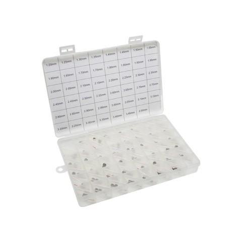 PSYCHIC клапанні шайби комплект 8,90 від 1,72 до 2,60 з кроком 0,04мм по 3 шт. (всього 69 шт.) (HCSHIM03)