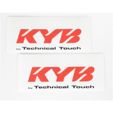 KYB наклейки на передню підвіску (KYB TECHNICAL TOUCH) червоні (2 штуки)