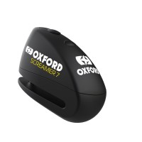 OXFORD Блокіратор гальмівного диска з сигналізацією SCREAMER XA7, штир 7MM, чорний (старий код: LK279)