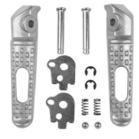 BIKETEC PARTS Комплект підніжок пасажира з кріпленнями Honda CBR 600RR / CBR 1000RR '03-14 сріблястий