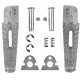 Комплект пасажирських підніжок BIKETEC PARTS з кріпленнями для SUZUKI GSXR 600/750 '06-14, GSXR 1000 '05-14, B-KING '08-13, сріблястий колір