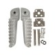 BIKETEC PARTS Комплект підніжок пасажира з кріпленнями Kawasaki ZX-6R Ninja '98-13, ZX 636 '03-06, Z 750 '04-12, Z 1000 '03-13, Z 1000SX '11-13, GTR 1400 / ER6 '06-13, ZX-10R '04-13 сріблястий