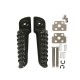 BIKETEC PARTS Комплект підніжок пасажира з кріпленнями Kawasaki ZX-6R Ninja '98-13, ZX 636 '03-06, Z 750 '04-12, Z 1000 '03-13, Z 1000SX '11-13, GTR 1400 / ER6 '06-13, ZX-10R '04-13 чорний