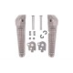 BIKETEC PARTS Комплект підніжок (підніжки) пасажира з кріпленнями Honda CB 400 '93-98, CBR 250 '87-97, CBR 900 '93-99, CBR 929 '00-01, CBR 954 '02-03, VTR 1000 '97-05, CBR 600 '91-02, VFR 750/800 '90-10, CBR 1100XX '96-05, CB 1300 '03-17 колір SR