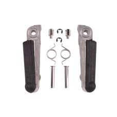 Комплект водійських підніжок BIKETEC PARTS з кріпленнями для HONDA CBR 250 '86-94, NSR 250 '85-96, VFR 400 '87-92 (замінник оригіналу)