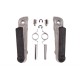 Комплект водійських підніжок BIKETEC PARTS з кріпленнями для HONDA CBR 250 '86-94, NSR 250 '85-96, VFR 400 '87-92 (замінник оригіналу)
