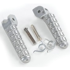 BIKETEC PARTS Комплект водійських підніжок з кріпленнями Ducati Monster 696/796 '09-13 сріблястий колір