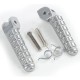 BIKETEC PARTS Комплект водійських підніжок з кріпленнями Ducati Monster 696/796 '09-13 сріблястий колір