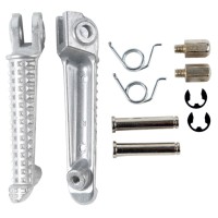 BIKETEC PARTS комплект підніжок (підніжки) водія з кріпленнями Yamaha YZF R1 '98-11, YZF R6 '99-12 колір срібний