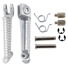 BIKETEC PARTS комплект підніжок (підніжки) водія з кріпленнями Yamaha YZF R1 '98-11, YZF R6 '99-12 колір срібний