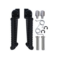 BIKETEC PARTS Комплект підніжок (підніжки) водія з кріпленнями Yamaha YZF R1 '98-11, YZF R6 '99-12 чорний колір