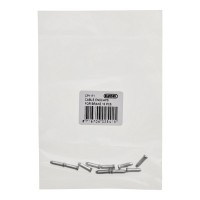 ELVEDES РОЗПРОДАЖ АЛЮМІНІЄВИЙ КІНЕЦЬ ТРОСА КОЛІР СРІБЛЯСТИЙ УПАКОВКА 10 ШТ