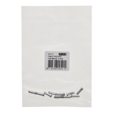 ELVEDES РОЗПРОДАЖ АЛЮМІНІЄВИЙ КІНЕЦЬ ТРОСА КОЛІР СРІБЛЯСТИЙ УПАКОВКА 10 ШТ