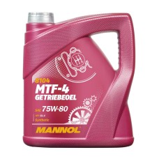 Синтетичне трансмісійне масло MANNOL MTF-4 GETRIEBEOEL 75W80 API GL4 4L (75W-80)