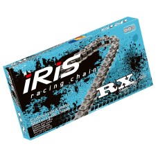 Ланцюг привідний IRIS 420 RX-134 (134 ланки) без O-рингу (відкритий + замок) срібний (для мотокросу до 85cc) (19,5KN)