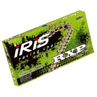 Ланцюг привідний IRIS 420 RXP-110 (110 ланок) без O-кілець (відкритий + замок) золотий (крос для 85cc) (21,0KN)