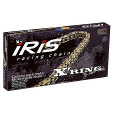 Ланцюг привідний IRIS 520 XR-124 (124 ланок) X-RING (відкритий + замок) золотий (до 600CCM) (35,0KN)