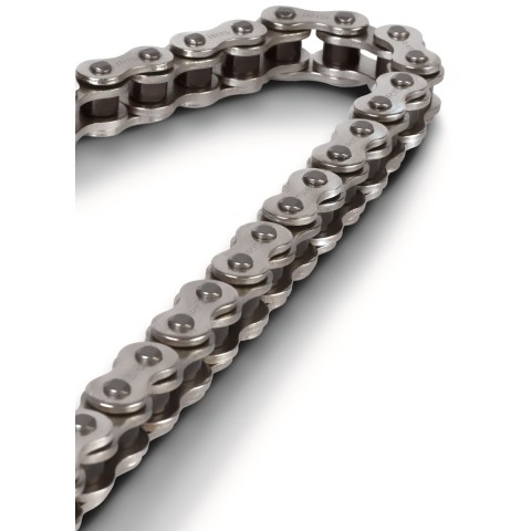 Ланцюг привідний IRIS 420 RX-118 (118 ланок) без O-кілець (відкритий + замок) сріблястий (кросовий для 85cc) (19,5KN)