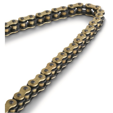 Ланцюг привідний IRIS 520 XR-112 (112 ланок) X-RING (відкритий + замок) золотий (до 600CCM) (35,0KN)
